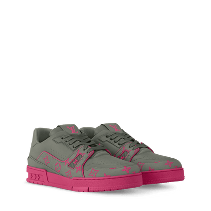 LV Trainer Sneaker Grey/Pink
