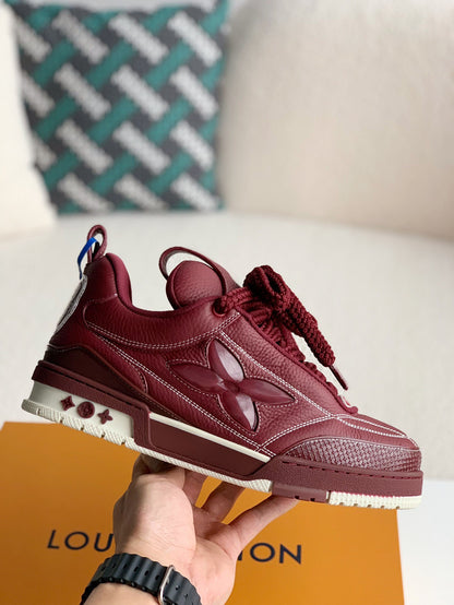 LV Skate Sneaker Blue Burgundy