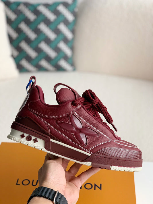 LV Skate Sneaker Blue Burgundy