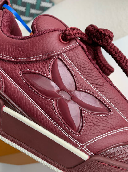 LV Skate Sneaker Blue Burgundy