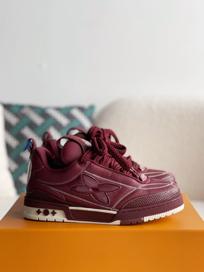 LV Skate Sneaker Blue Burgundy