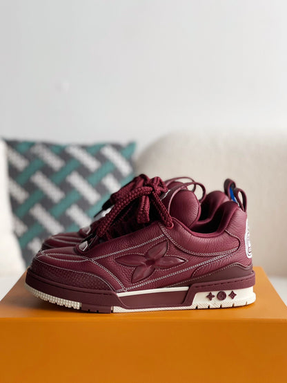 LV Skate Sneaker Blue Burgundy