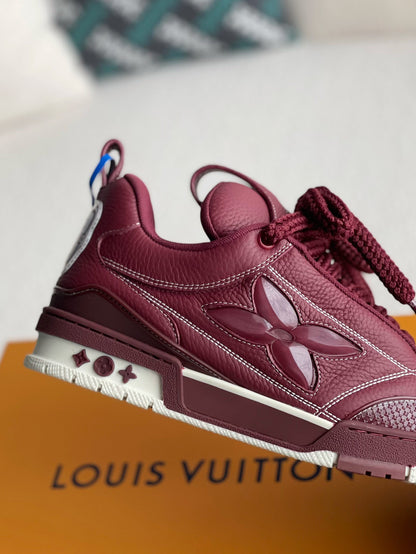 LV Skate Sneaker Blue Burgundy