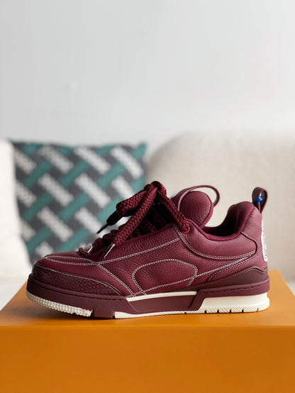LV Skate Sneaker Blue Burgundy