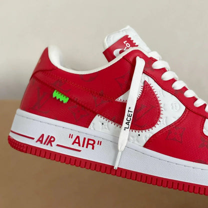 LV x Nike Air Force 1 Low ‘Virgil Abloh – White/Red