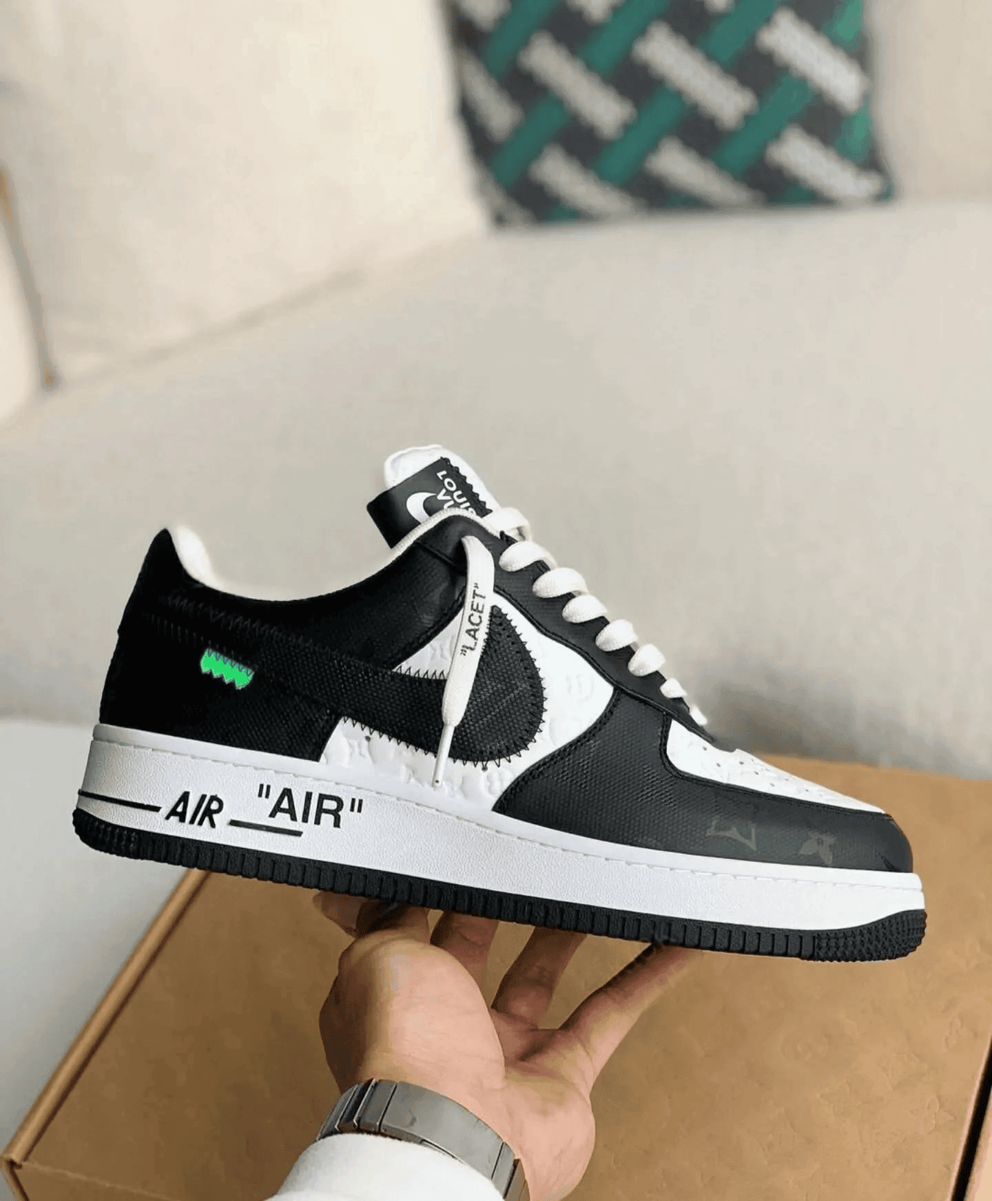 LV x Nike Air Force 1 Low ‘Virgil Abloh – Black/White’