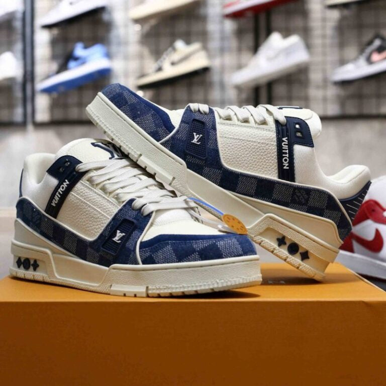 LV Trainer Damier Denim Blue