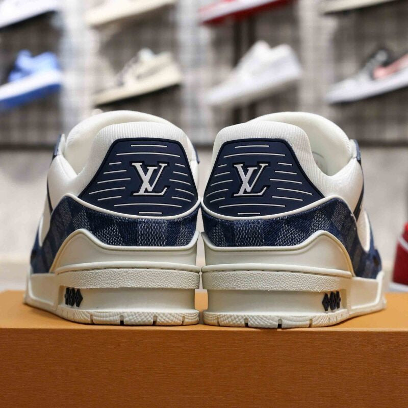 LV Trainer Damier Denim Blue