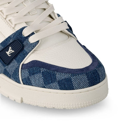 LV Trainer Damier Denim Blue