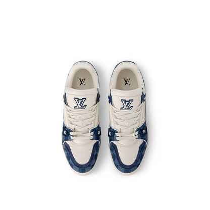 LV Trainer Damier Denim Blue
