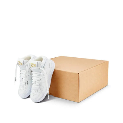 Louis Vuitton x Nike x Virgil Abloh Air Force 1 Mid “White/White” sneakers