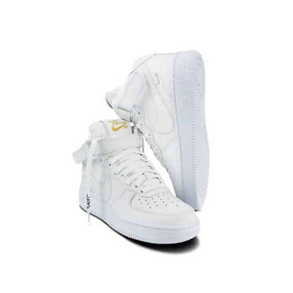 Louis Vuitton x Nike x Virgil Abloh Air Force 1 Mid “White/White” sneakers