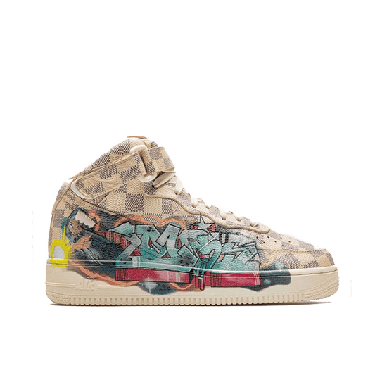 Louis Vuitton x Nike Air Force 1 Mid “Virgil Abloh – Graffiti” sneakers