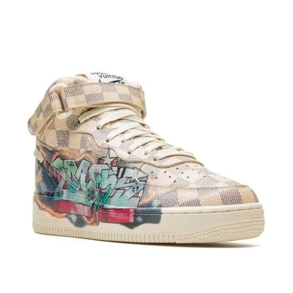 Louis Vuitton x Nike Air Force 1 Mid “Virgil Abloh – Graffiti” sneakers