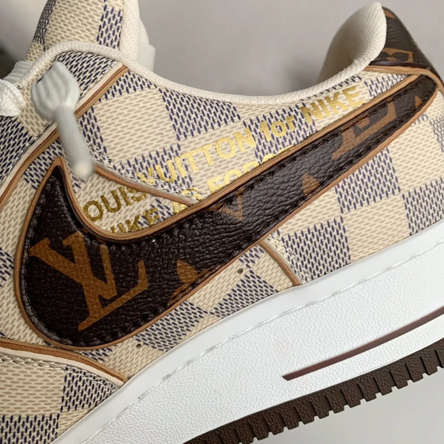 Louis Vuitton x Nike Air Force 1 Damier Canvas