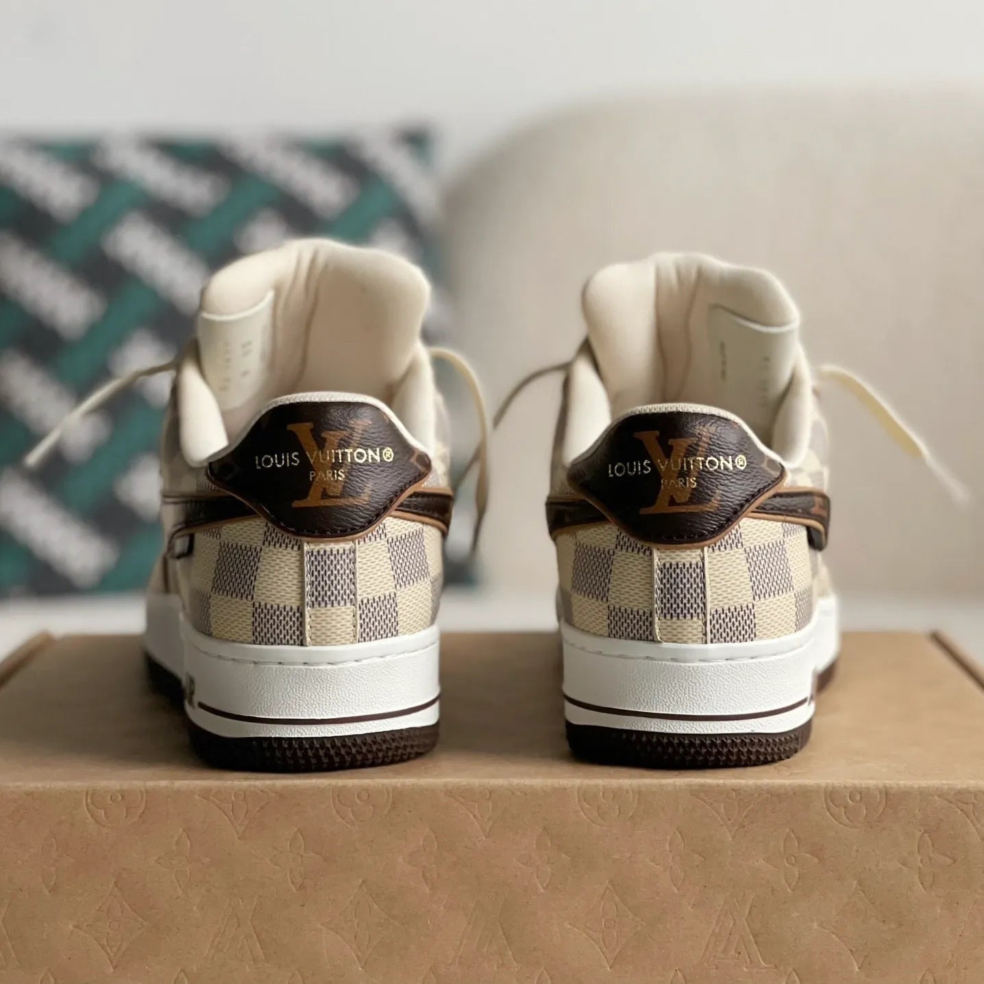 Louis Vuitton x Nike Air Force 1 Damier Canvas