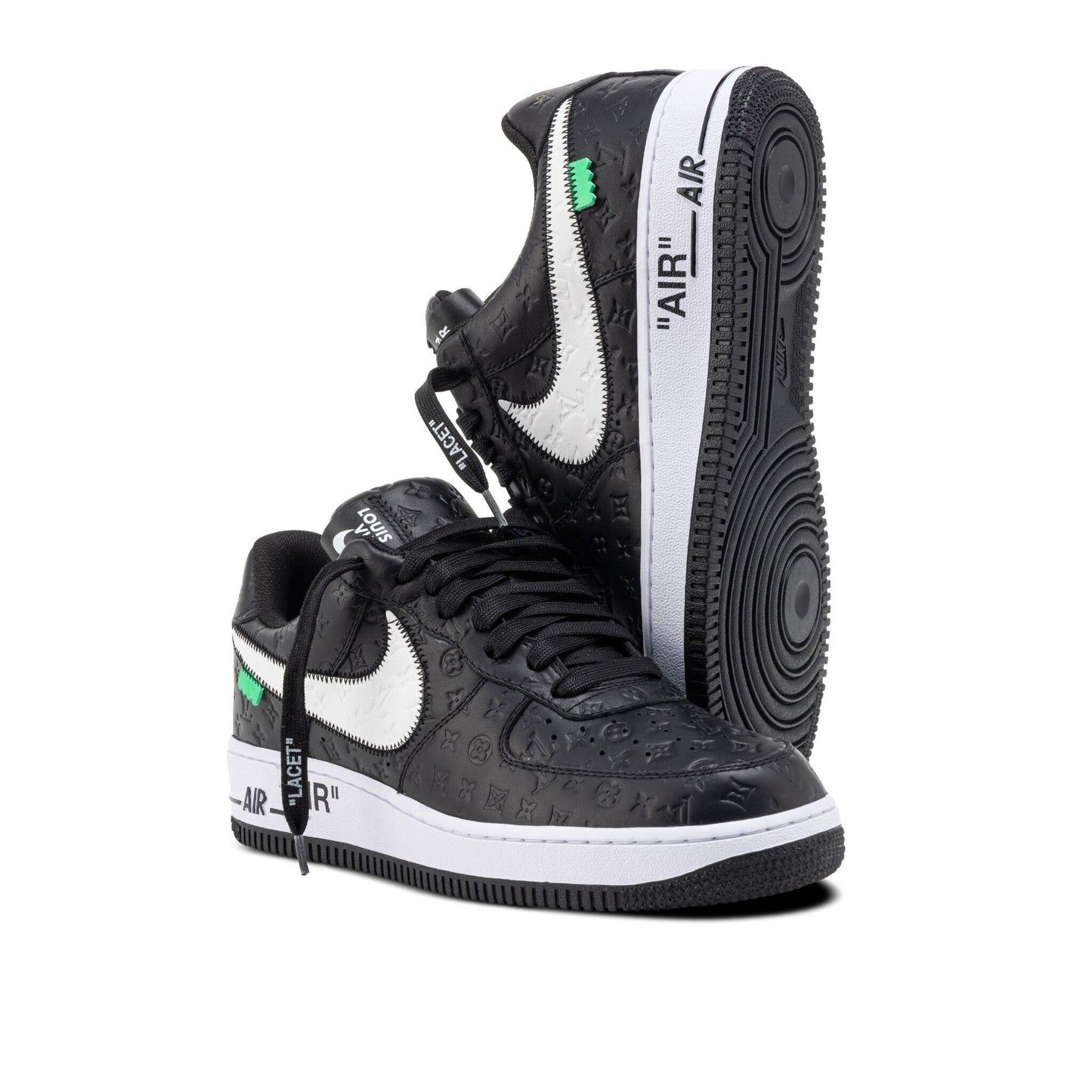 Louis Vuitton and Nike Air Force 1 Friends and Family Black