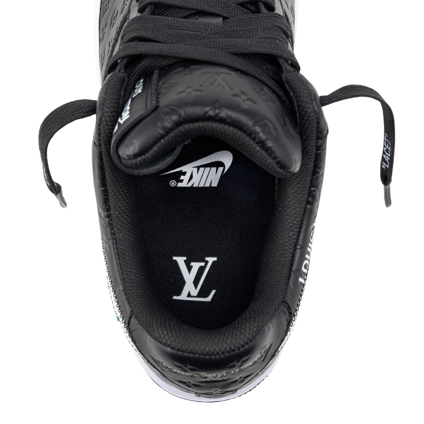 Louis Vuitton and Nike Air Force 1 Friends and Family Black