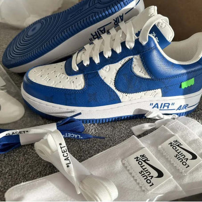 Louis Vuitton Nike Air Force Blue/Red/Green