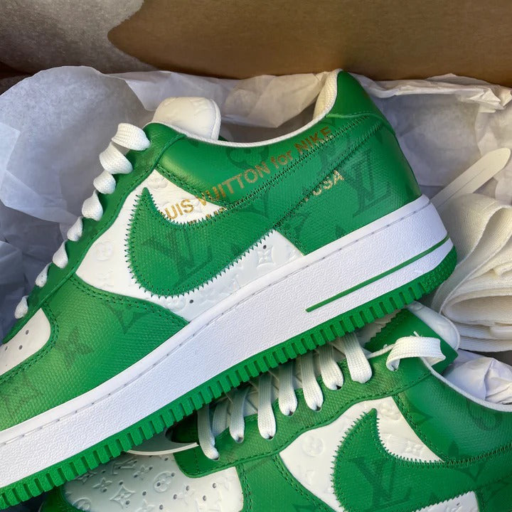 Louis Vuitton Nike Air Force Blue/Red/Green
