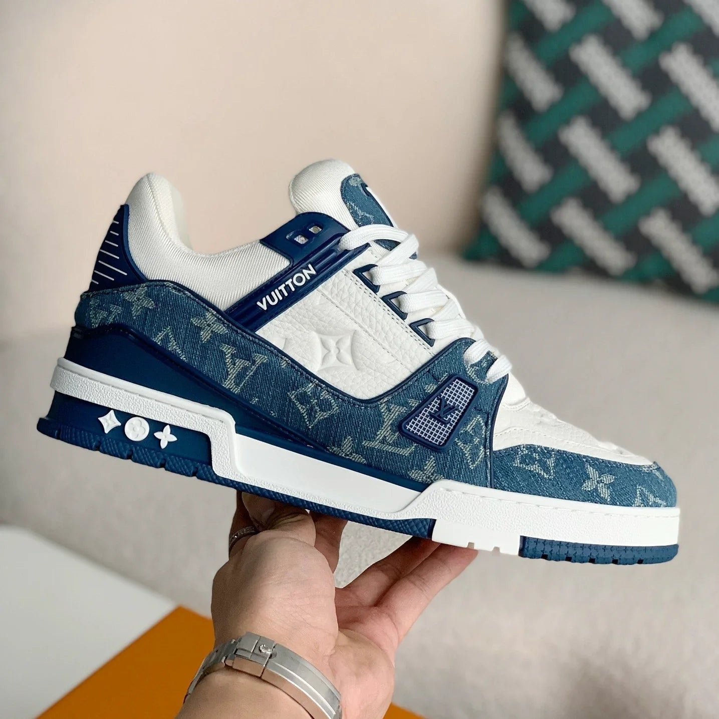 LV Trainer Sneaker ‘Denim Monogram Blue’