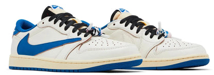 Jordan 1 Retro Low OG SP Fragment x Travis Scott Sail Military Blue